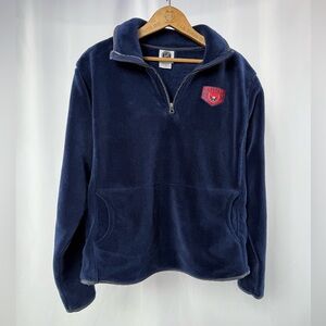 NHL Capitals 1974 1/4 Zip Fleece Pullover in Navy Size XL